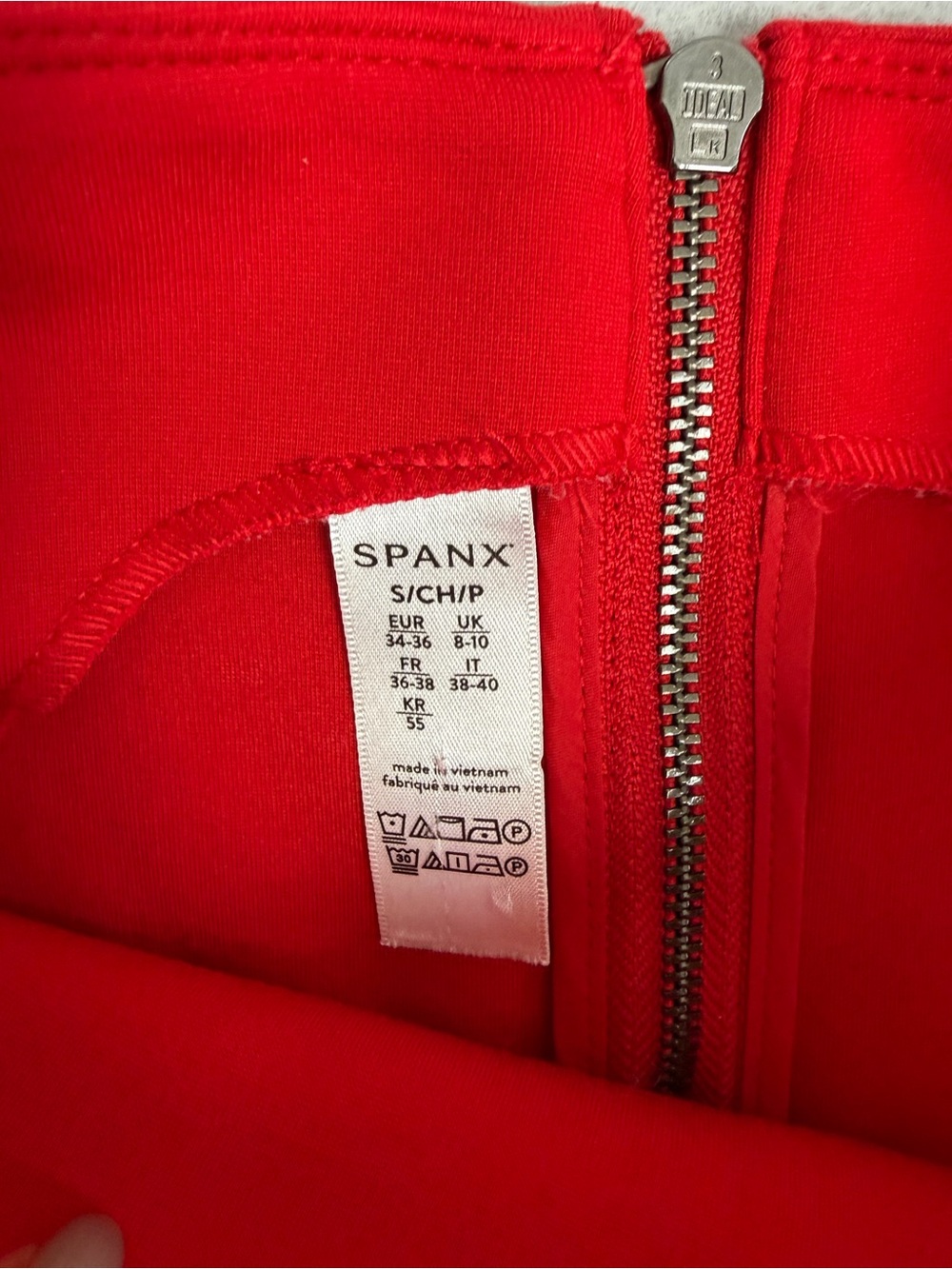 SPANX Perfect Fit & Flare Red Dress S A-Line Mini Pockets Little Red Dress - Picture 5 of 10